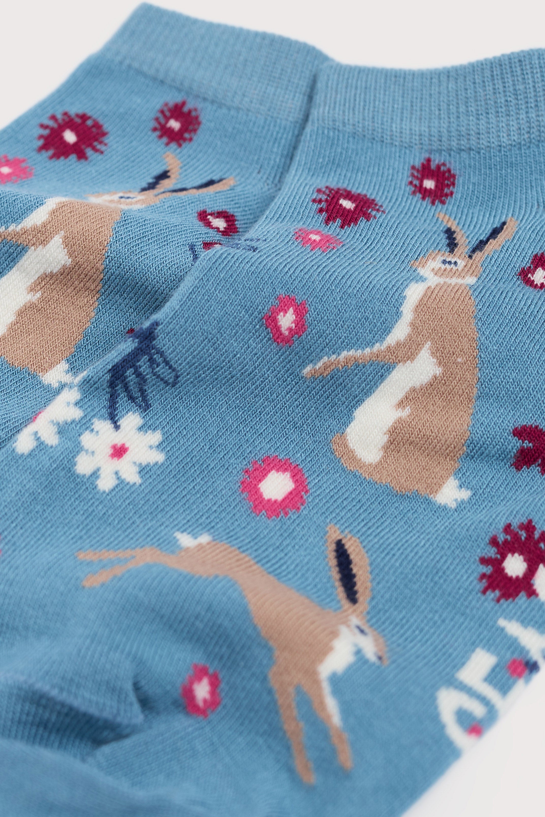 Seasalt Women's Bamboo Arty Trainer Socks - Hares Leap Seascape B-AC17152_37578_OS