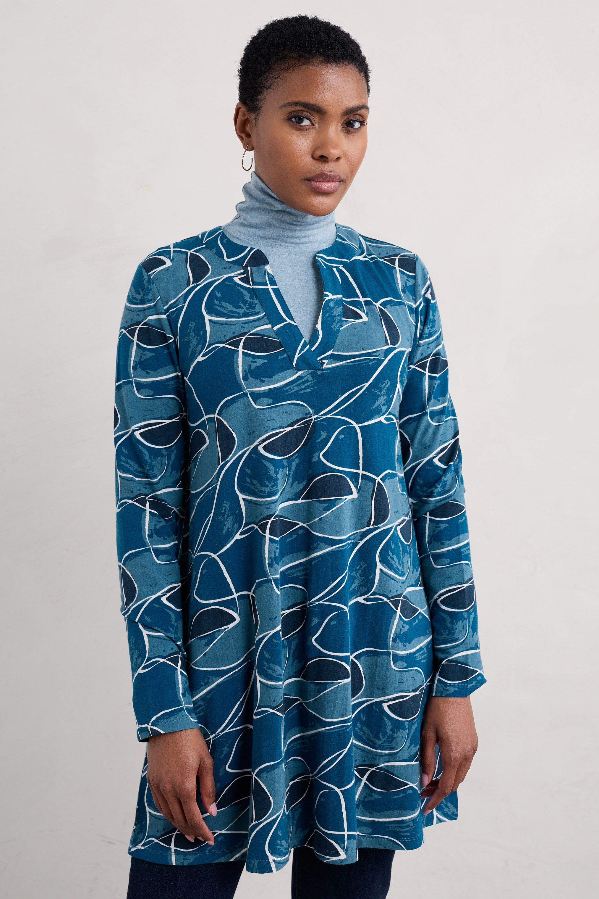 Seasalt Wreathe Tunic - Coves Abstract Galley
