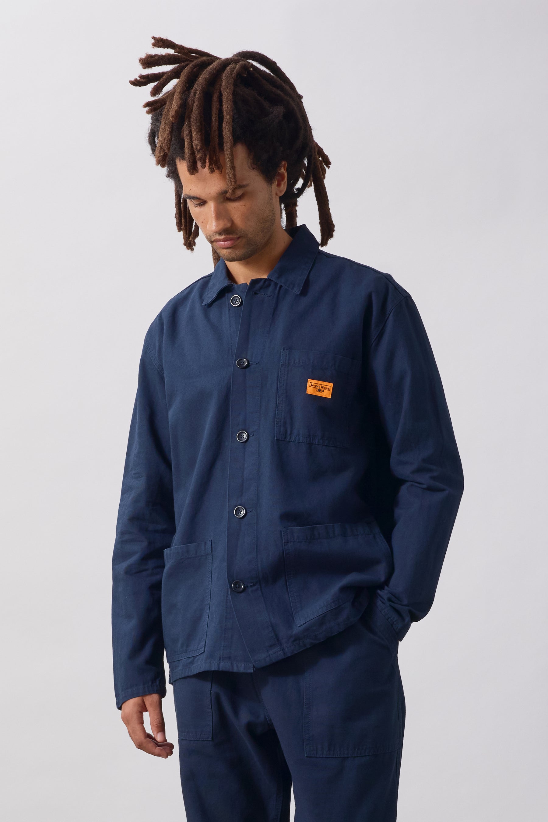 Service Works Classic Chore Shirt - Dark Navy