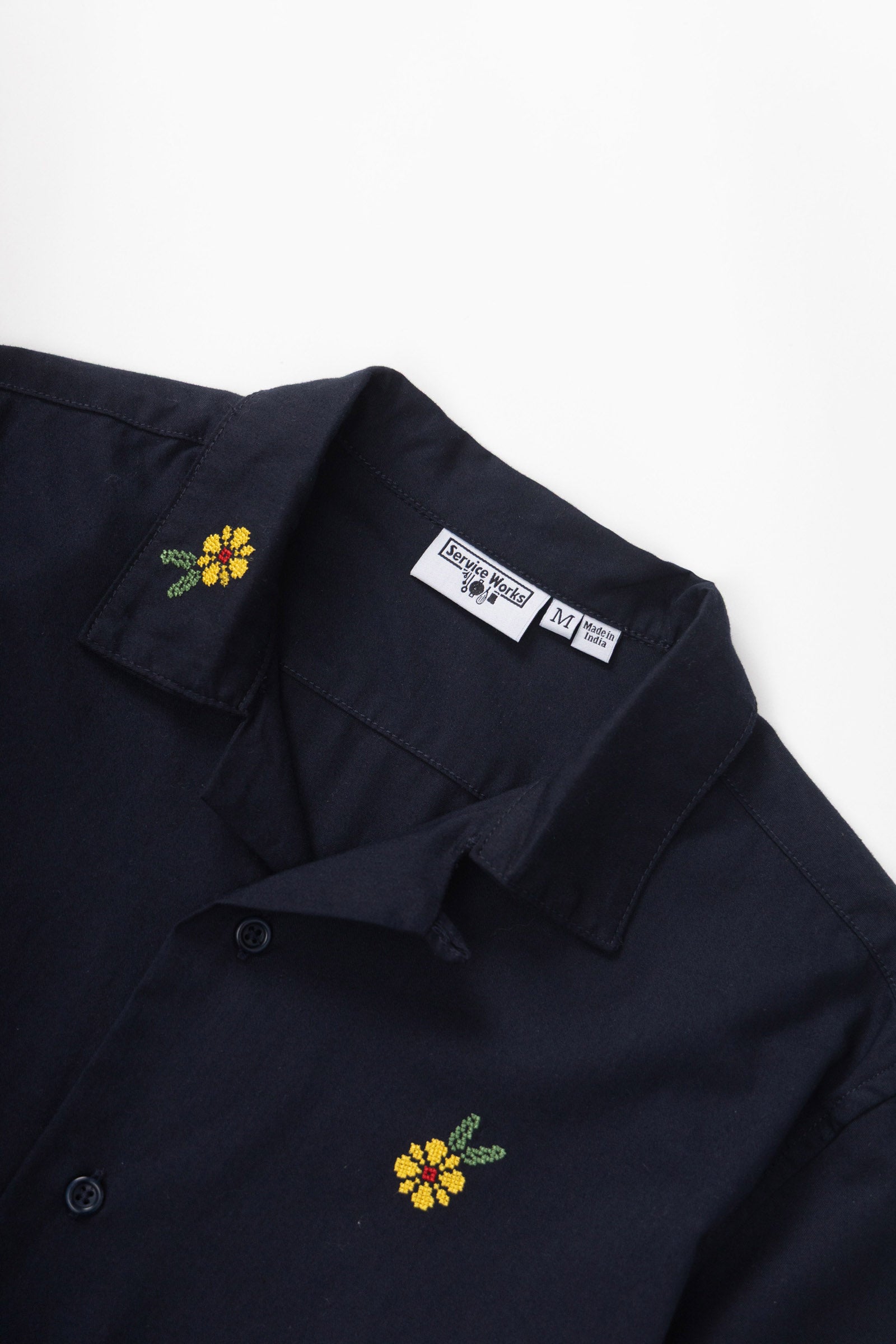 Service Works Cross Stitch Shirt - Dark Navy