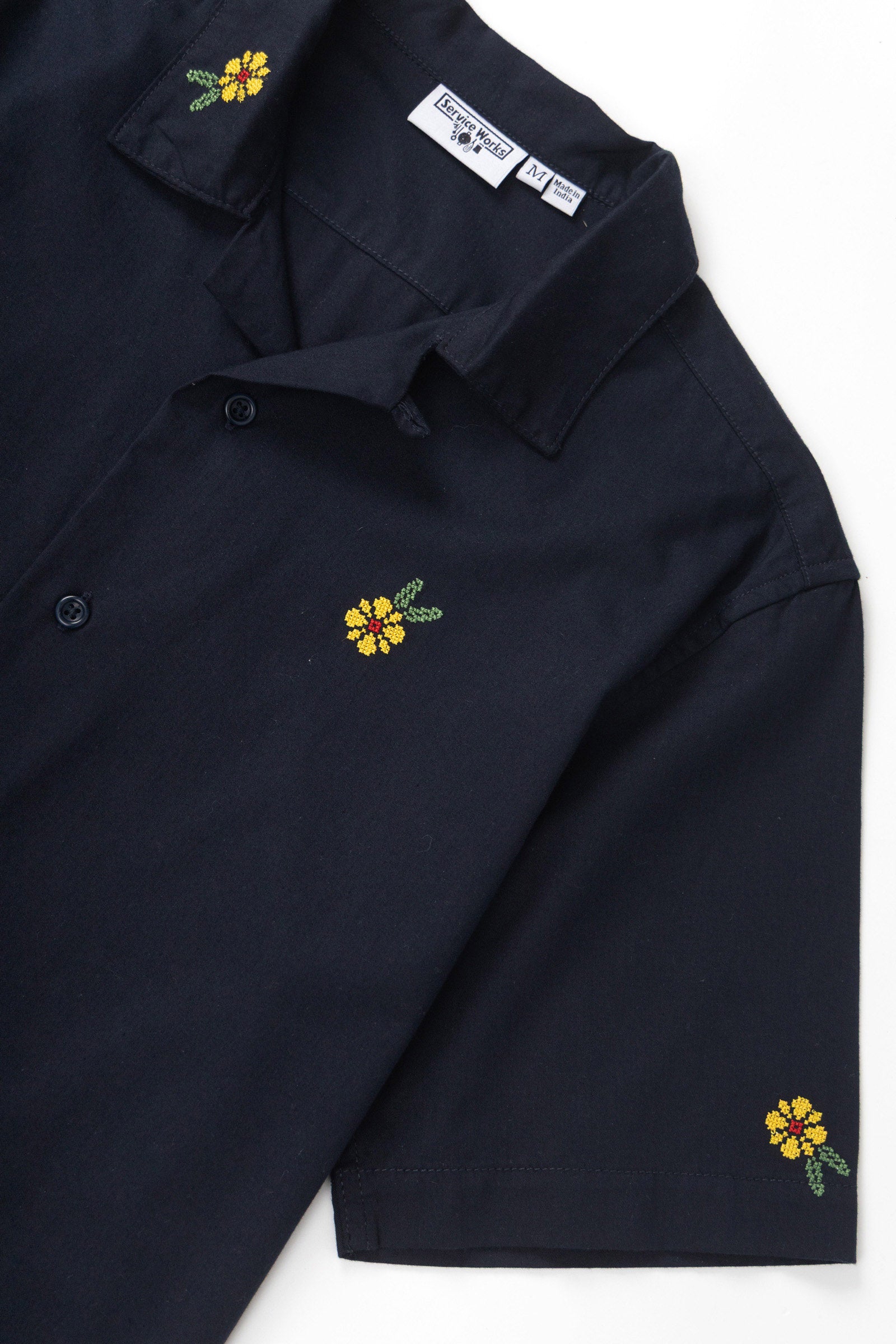 Service Works Cross Stitch Shirt - Dark Navy