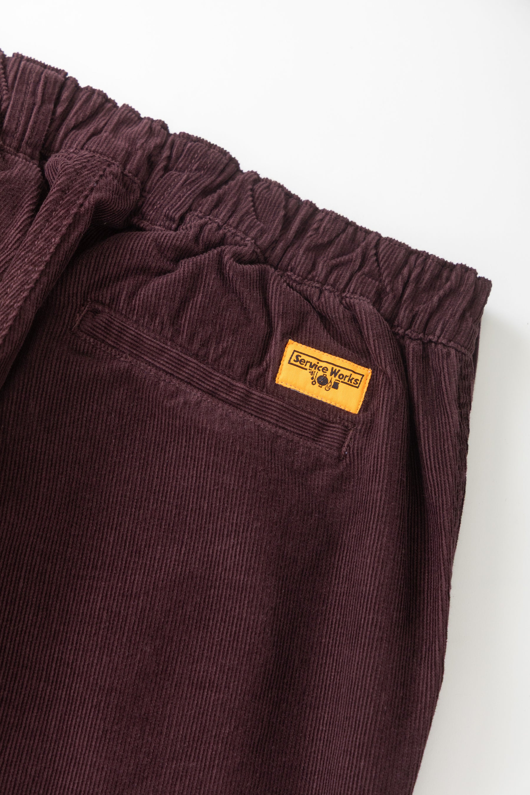 Service Works Fine Cord Waiter Pants - Burgundy