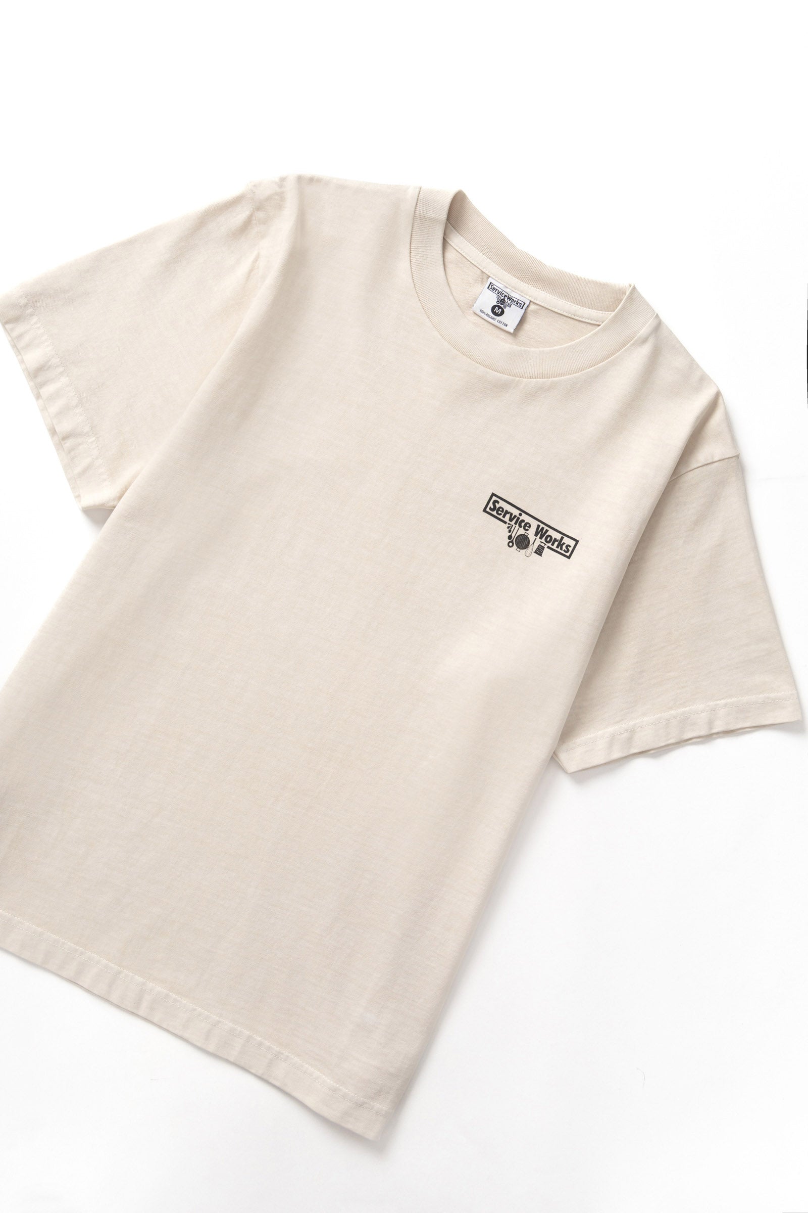 Service Works Pigment Dyed Trademark Tee - Natural