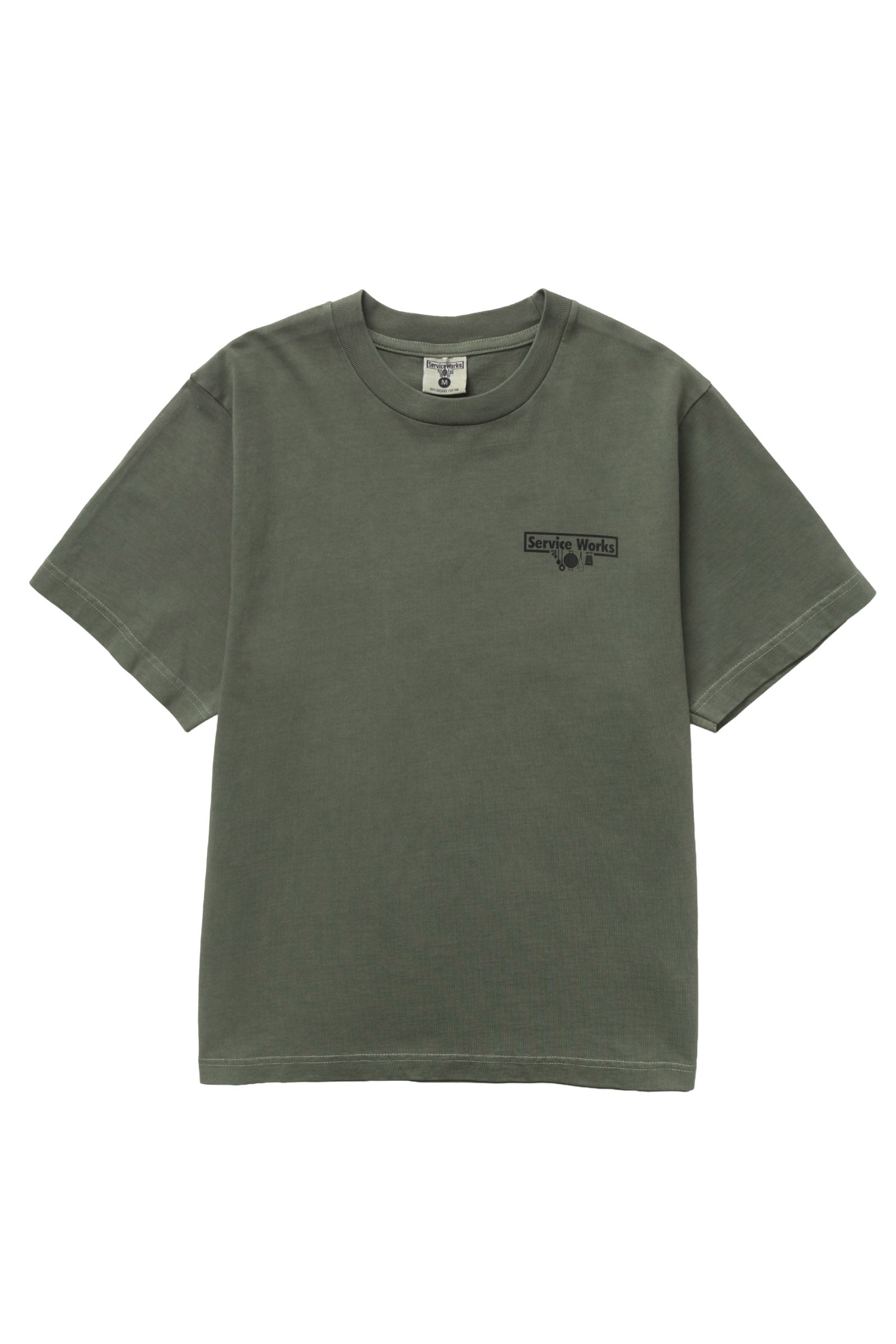 Service Works Pigment Dyed Trademark Tee - Olive