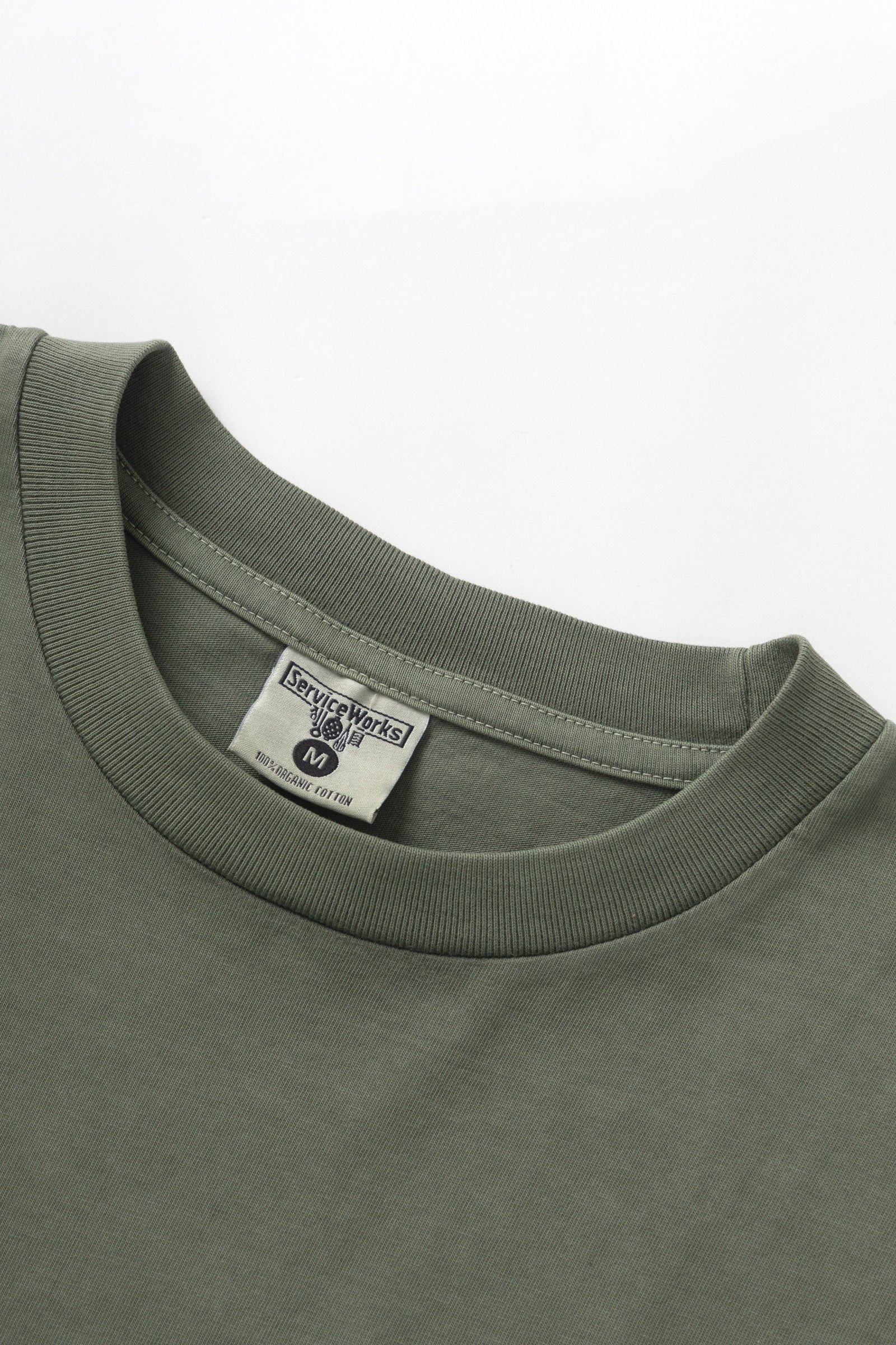 Service Works Pigment Dyed Trademark Tee - Olive