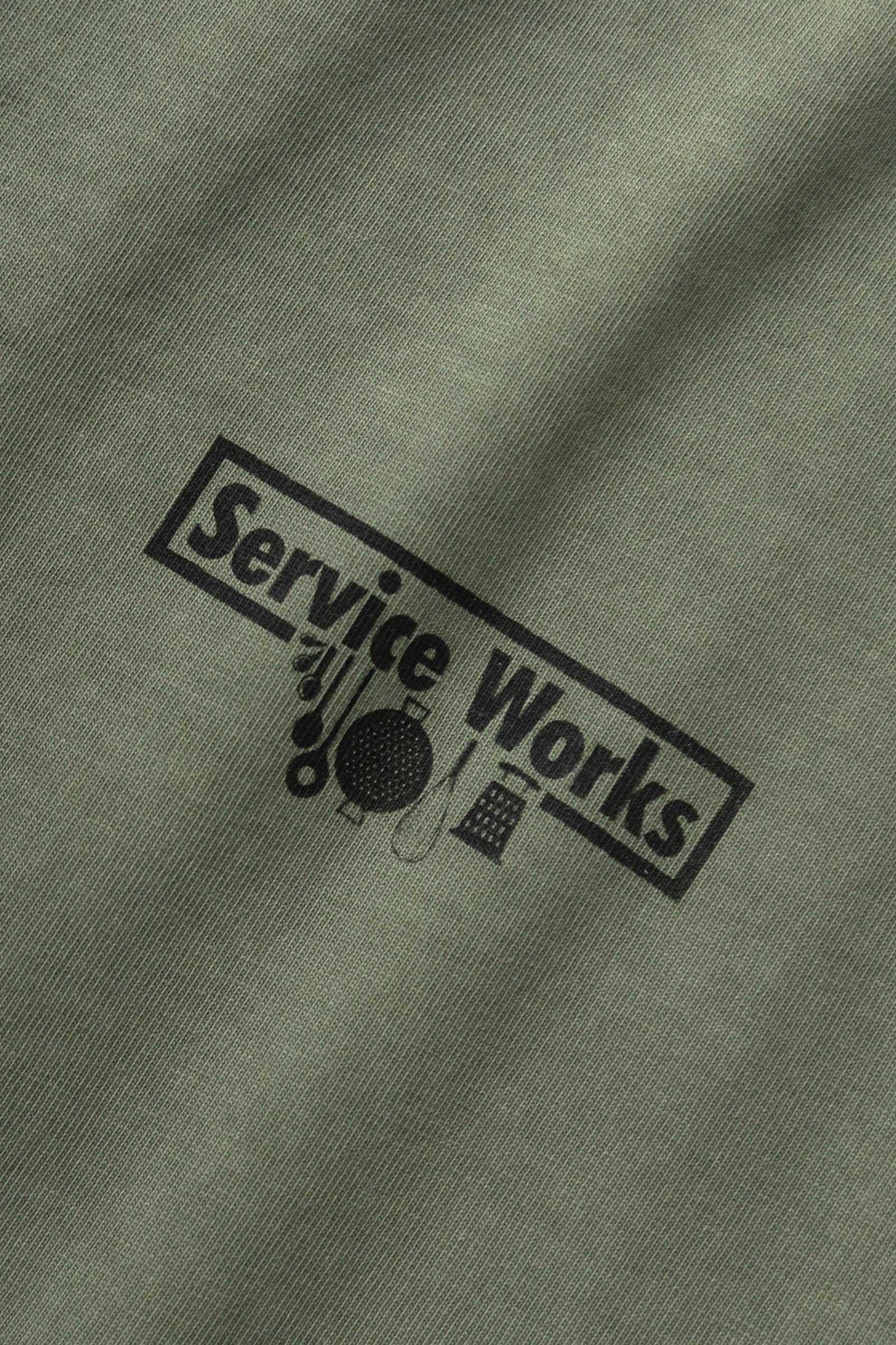 Service Works Pigment Dyed Trademark Tee - Olive