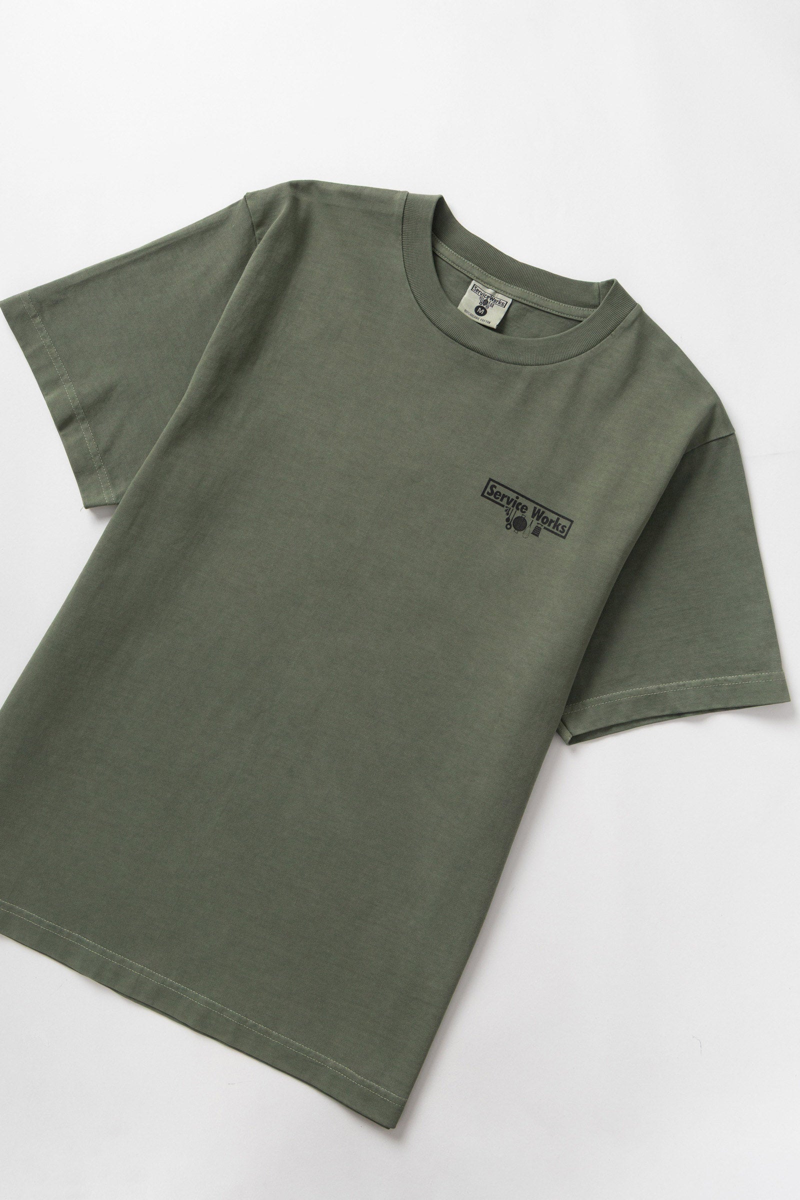 Service Works Pigment Dyed Trademark Tee - Olive