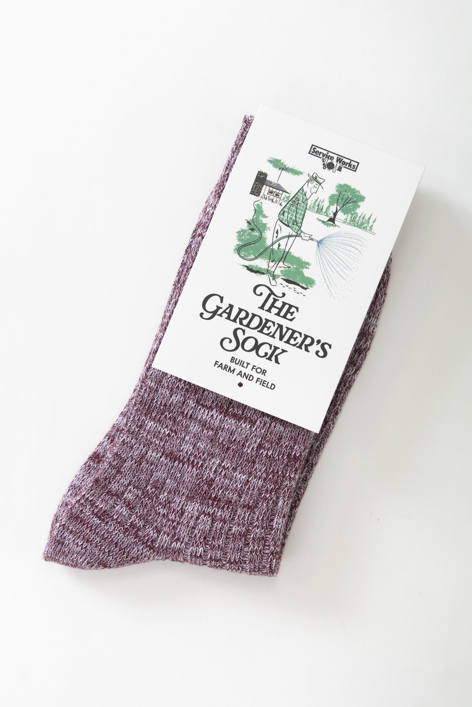 Service Works The Gardener's Sock - Burgundy SW180_BURG_OS