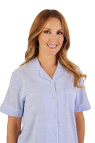 Slenderella Striped Pyjama Set - Blue