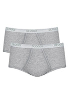Sloggi Mens Basic Maxi Briefs - 2 Pack - Grey