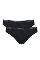 Sloggi Mens Basic Mini Briefs - 2 Pack - Black