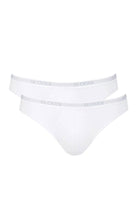 Sloggi Mens Basic Mini Briefs - 2 Pack - White