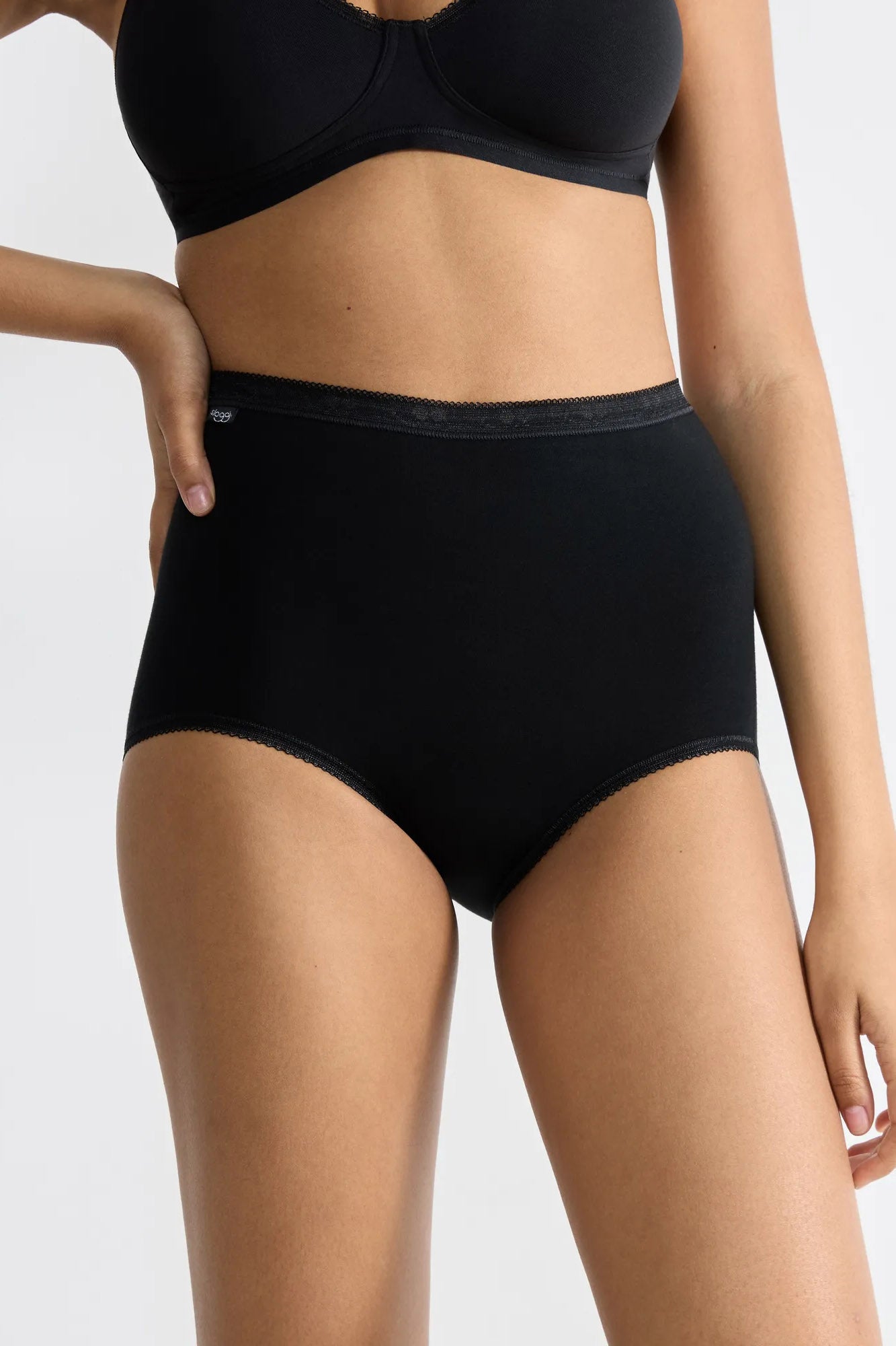 Sloggi Womens Basic Maxi Brief 3 Pack - Black
