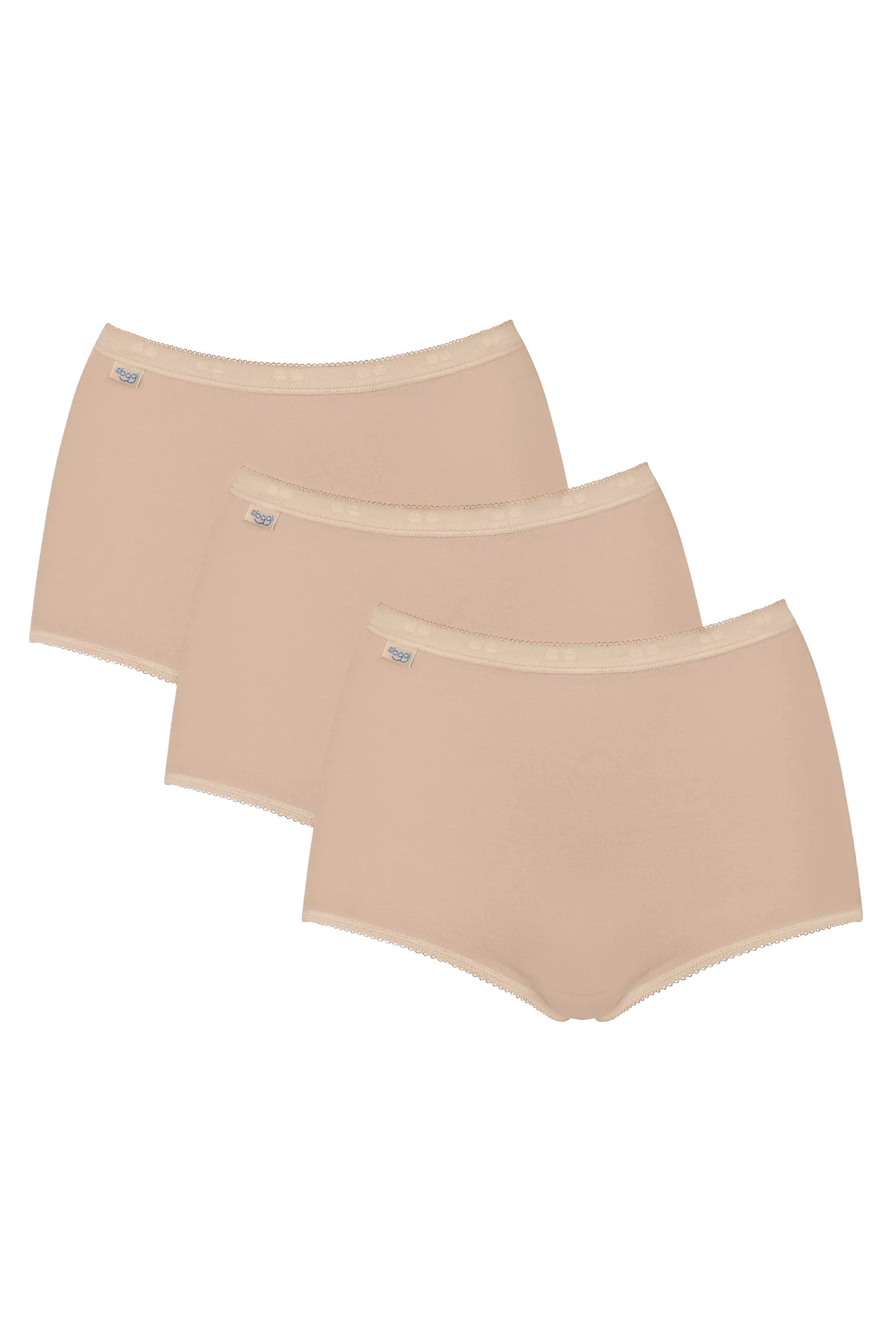 Sloggi Womens Basic Maxi Brief 3 Pack - Skin