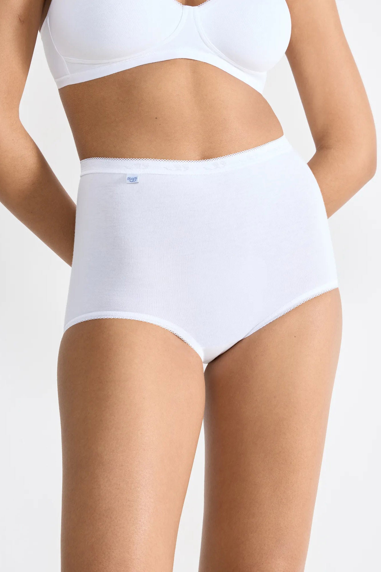 Sloggi Womens Basic Maxi Brief 3 Pack - White