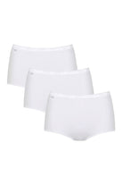 Sloggi Womens Basic Maxi Brief 3 Pack - White