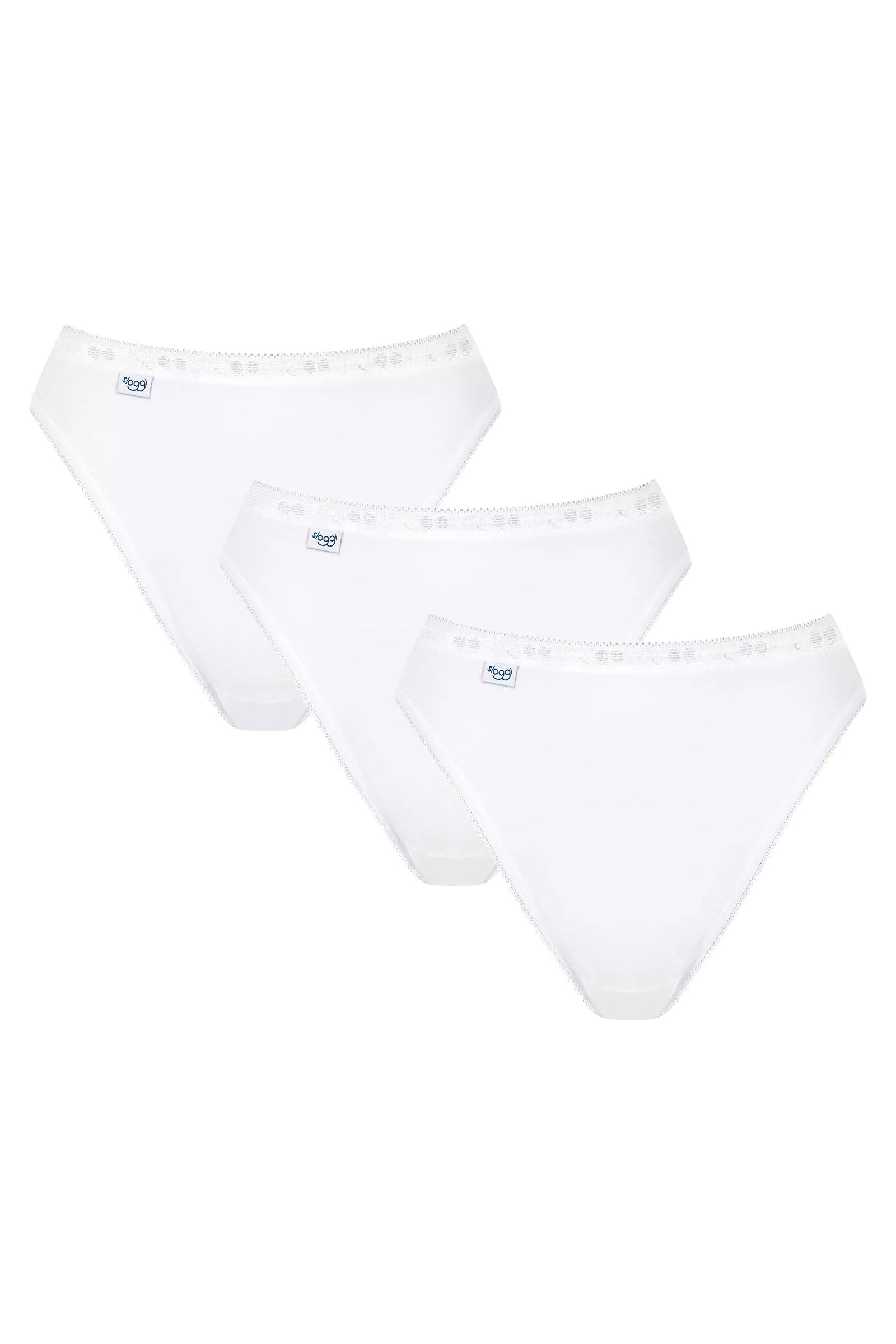 Sloggi Womens Basic Tai Brief 3 Pack - White