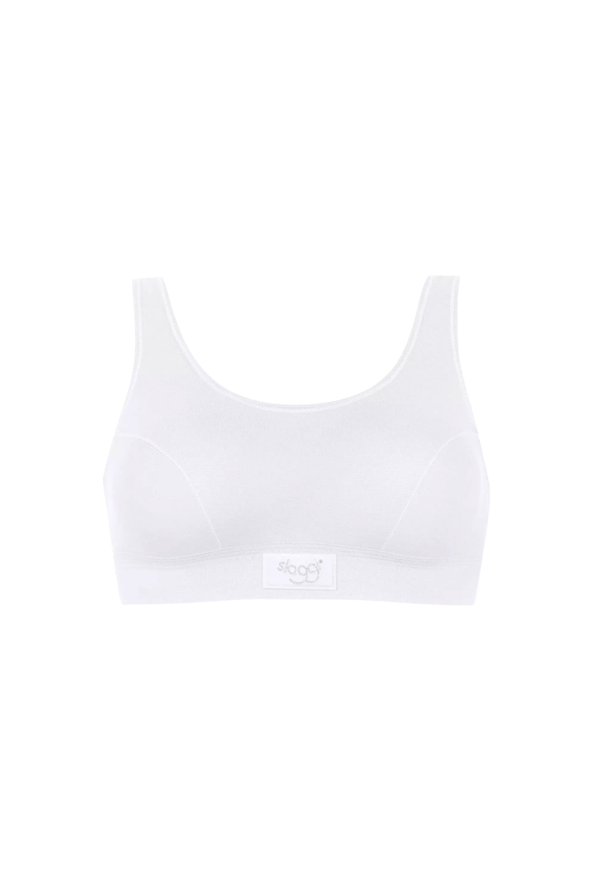 Sloggi Womens Double Comfort Top Stretch Bra Top - White