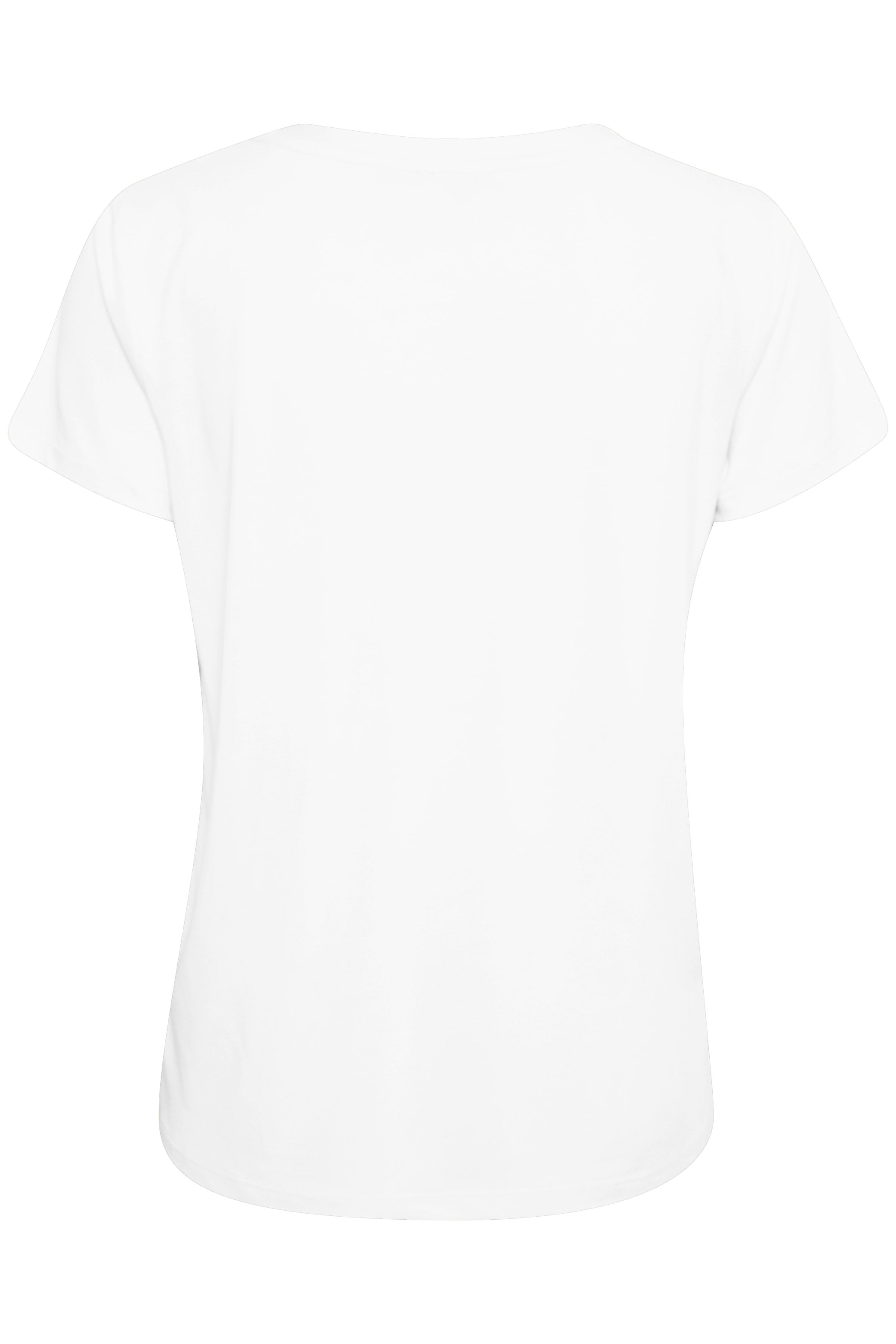 Soaked in Luxury Columbine Modal Blend V-Neck T-Shirt - Broken White