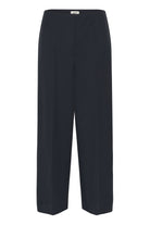 Soaked in Luxury Corinne Wide Cropped Trousers - Salute Melange