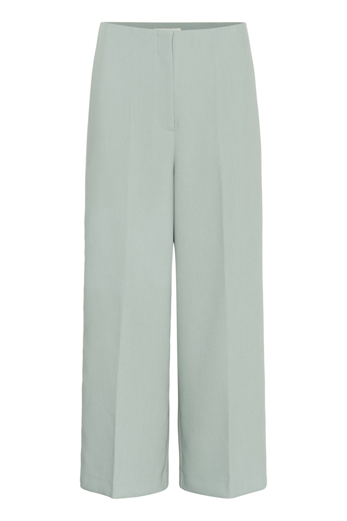 Soaked in Luxury Corinne Wide Cropped Trousers - Silver Blue