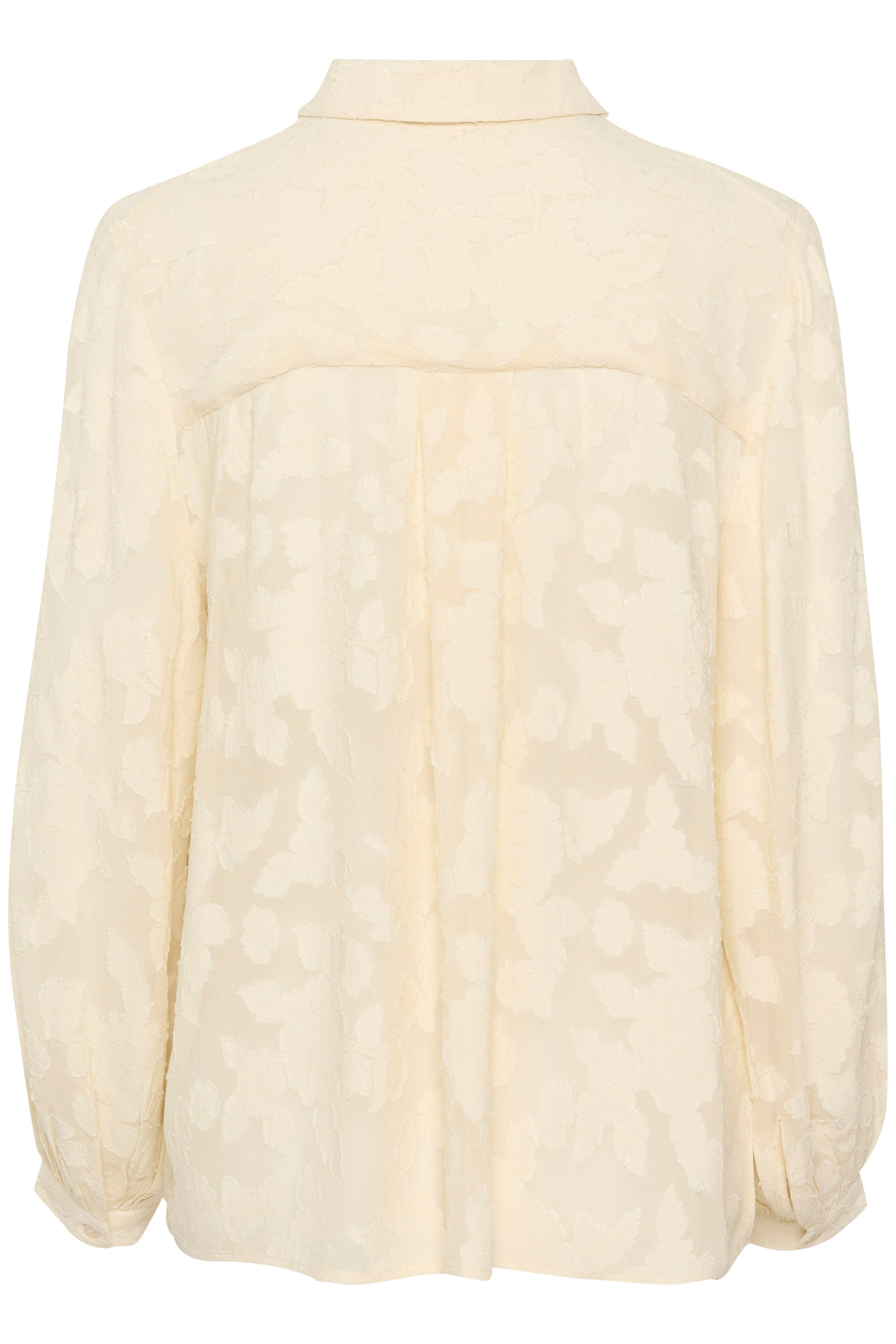 Soaked in Luxury Felisia Jacquard Shirt - Sandshell