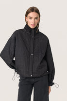 Soaked in Luxury Jackline Quilted Short Jacket - Black