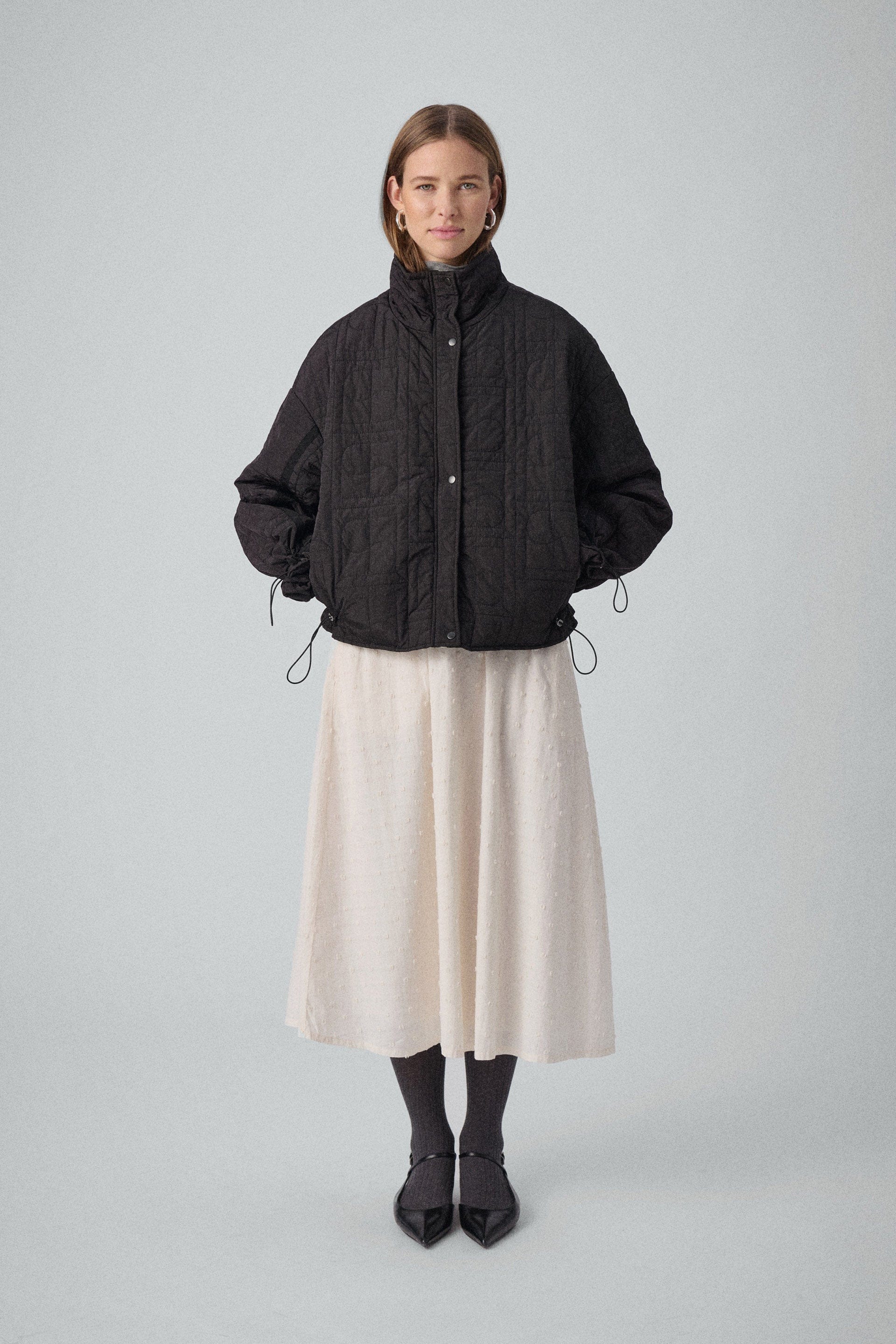 Soaked in Luxury Jackline Quilted Short Jacket - Black