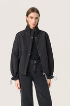 Soaked in Luxury Jackline Quilted Short Jacket - Black