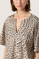 Soaked in Luxury Jalina Blouse - Leopard Print