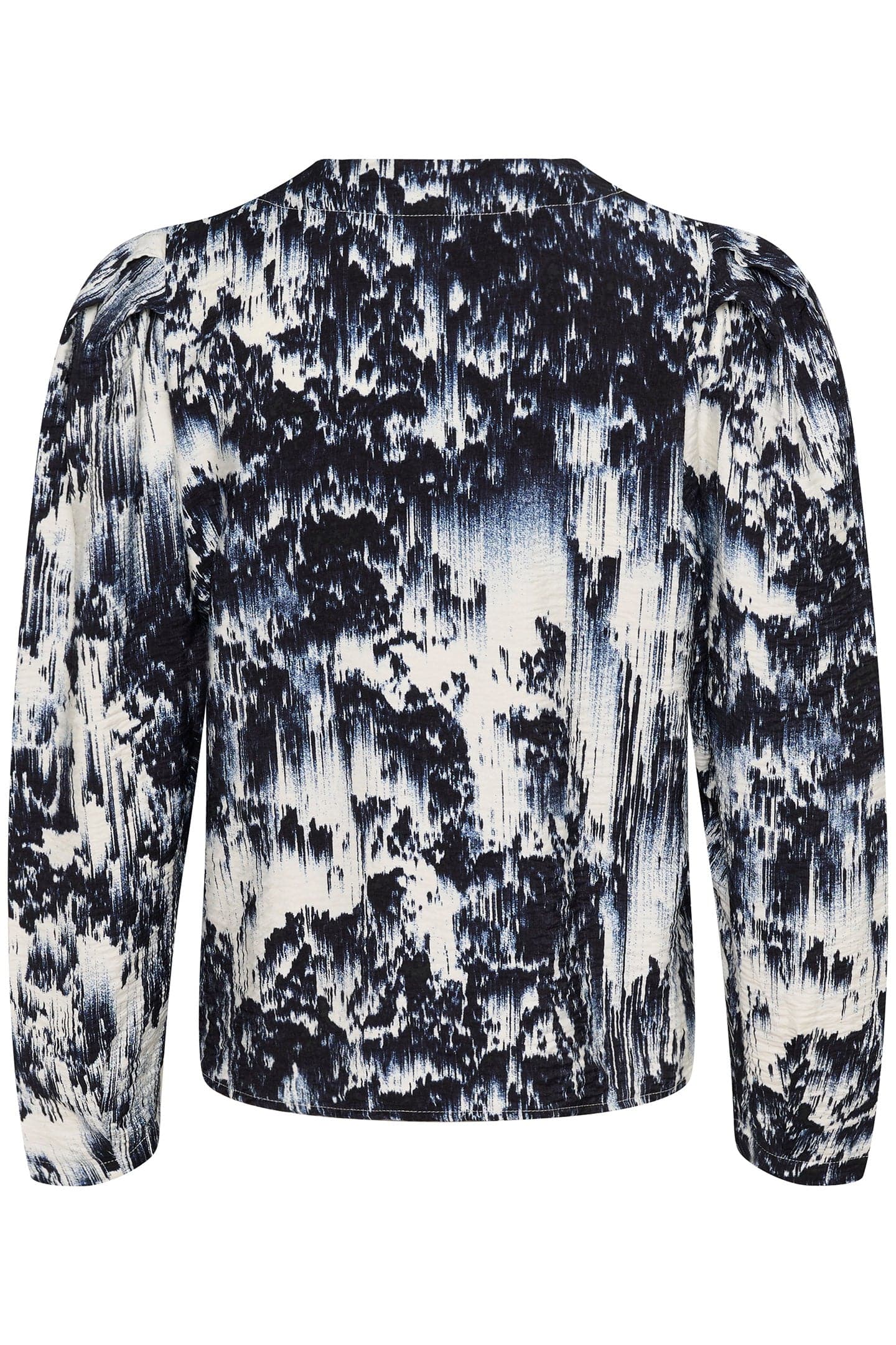 Soaked in Luxury Jazzlyn Blouse - Dark Navy Landscape Print
