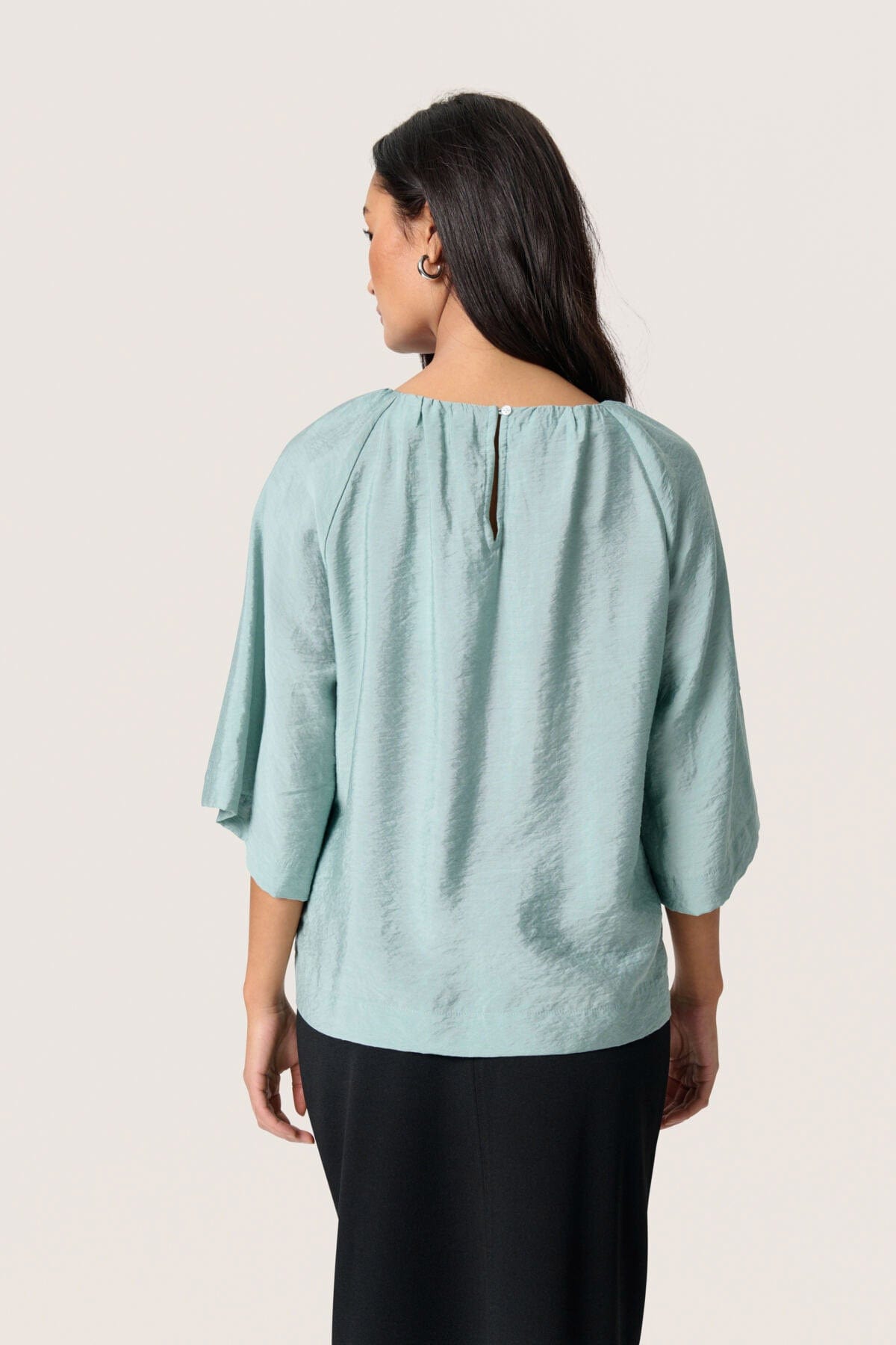 Soaked in Luxury Leodora Top - Silver Blue