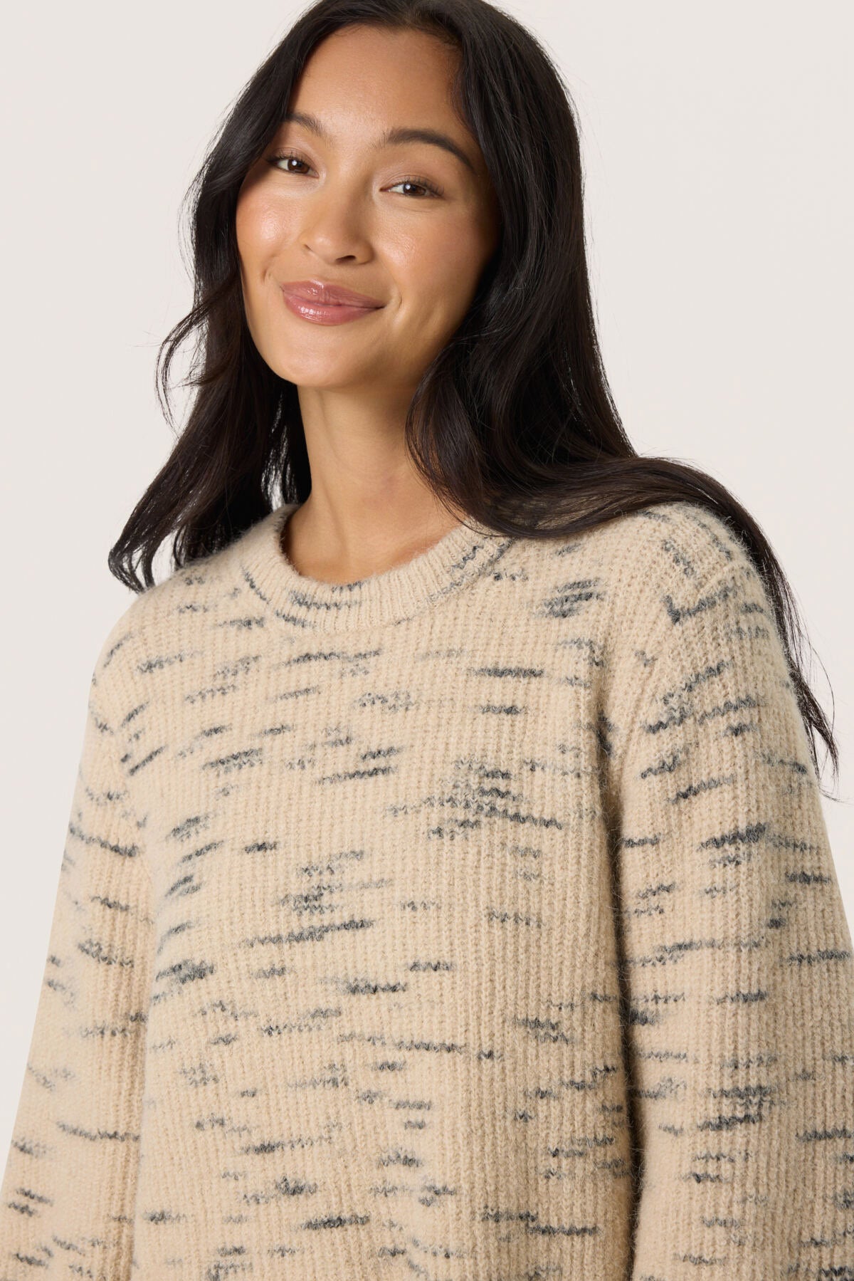 Soaked in Luxury Liora Wool Blend Jumper - Doeskin