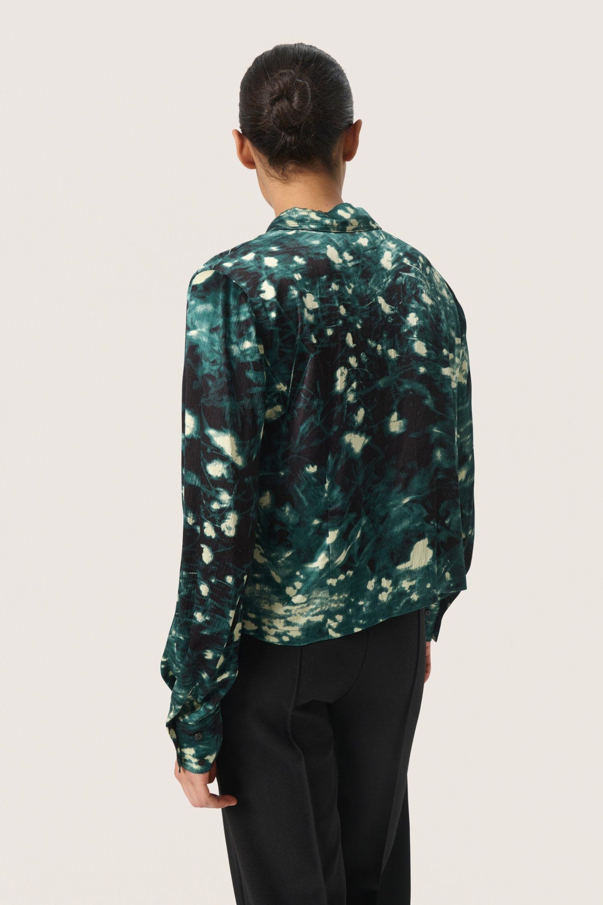 Soaked in Luxury Miria Printed Shirt - Rain Forest Splash Print