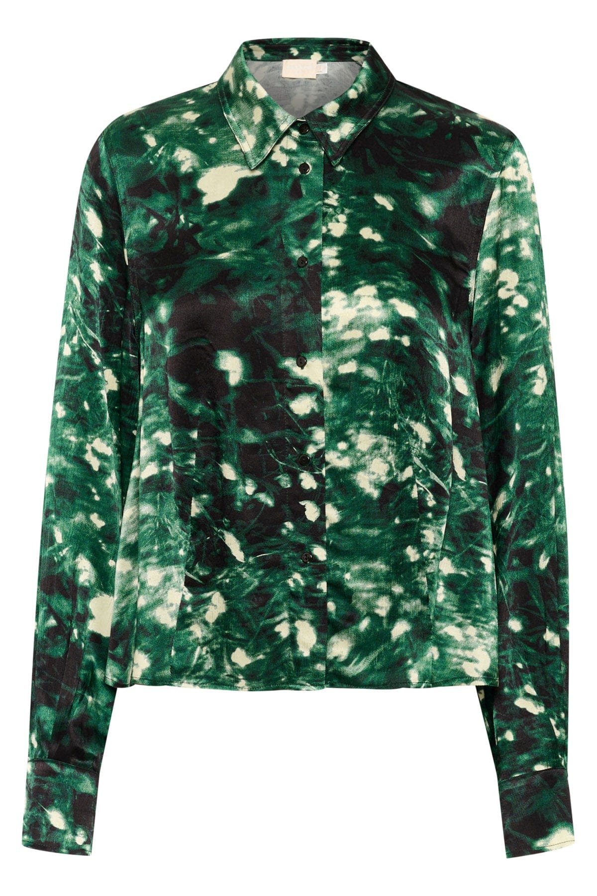 Soaked in Luxury Miria Printed Shirt - Rain Forest Splash Print