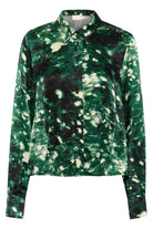 Soaked in Luxury Miria Printed Shirt - Rain Forest Splash Print