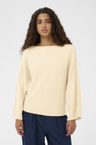 Soaked in Luxury Nerea Slash Neck Jumper - Turtledove