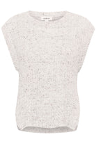 Soaked in Luxury Nymphadora Knitted Sleeveless Jumper - Broken White