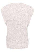Soaked in Luxury Nymphadora Knitted Sleeveless Jumper - Broken White