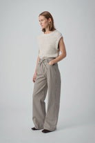 Soaked in Luxury Nymphadora Knitted Sleeveless Jumper - Broken White