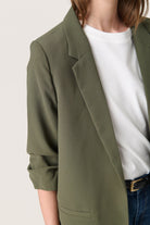 Soaked in Luxury Shirley Blazer - Grape Leaf