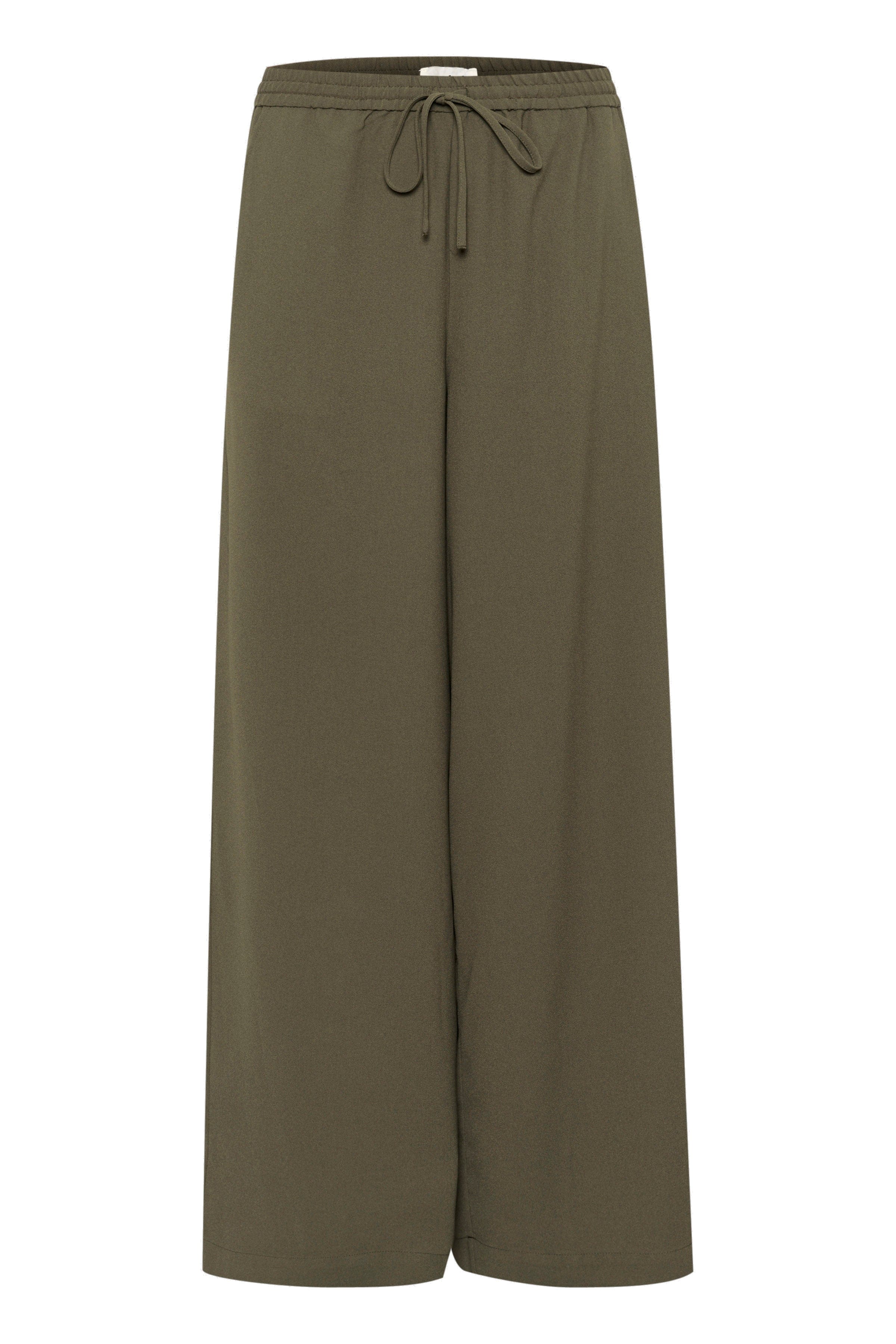 Soaked in Luxury Shirley Wide Leg Trousers - Grape Leaf