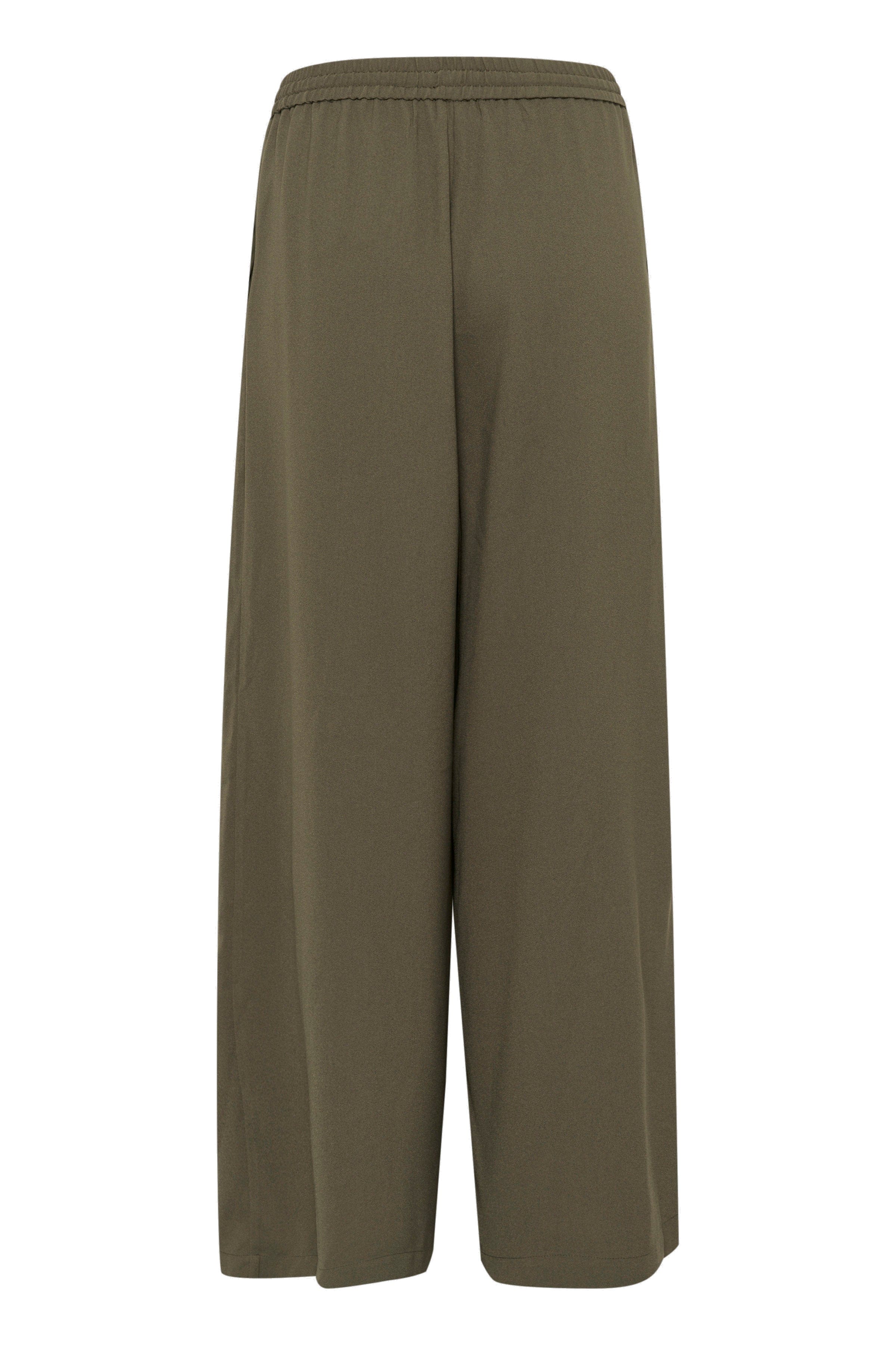 Soaked in Luxury Shirley Wide Leg Trousers - Grape Leaf
