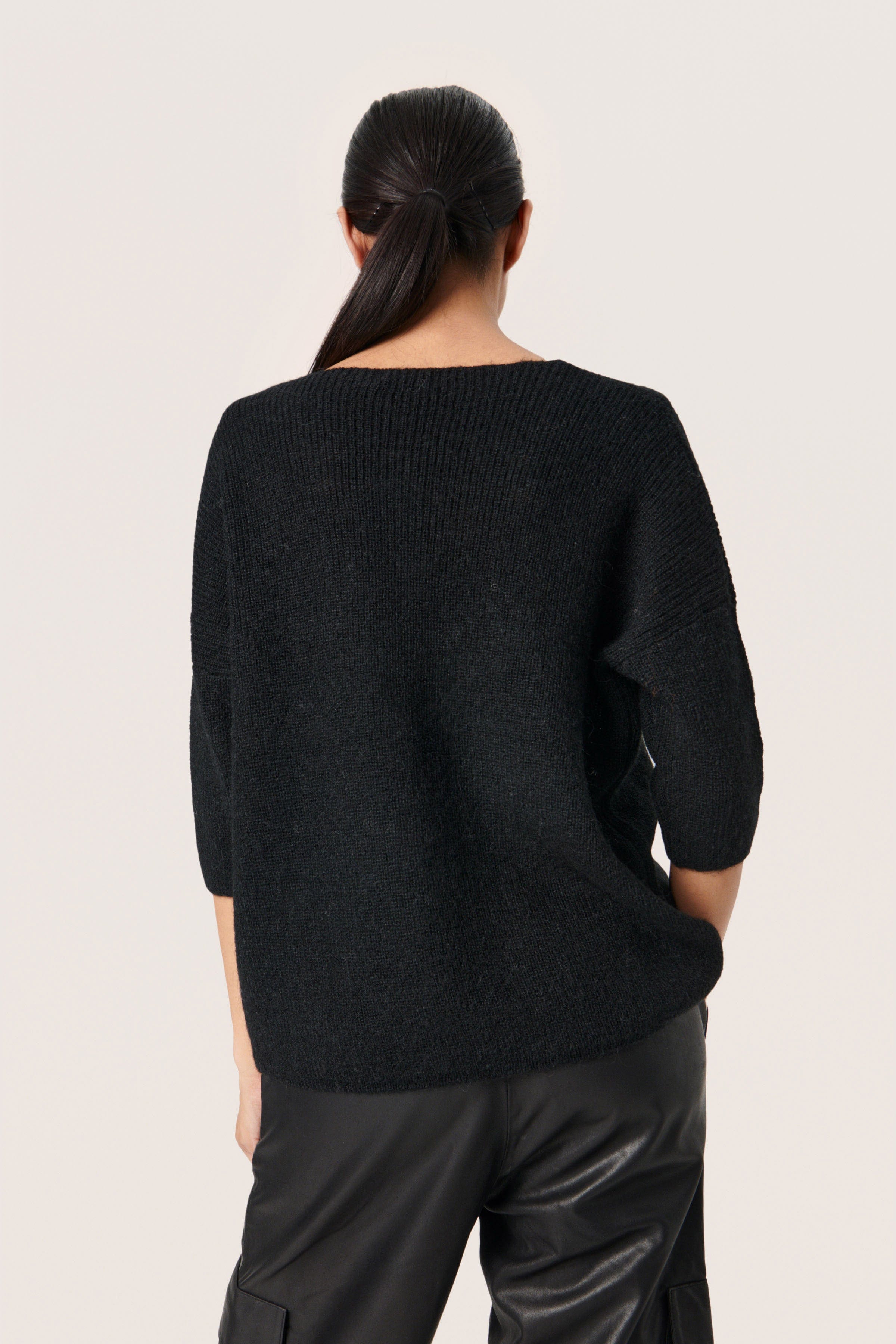 Soaked in Luxury Tuesday Knitted Jumper - Black