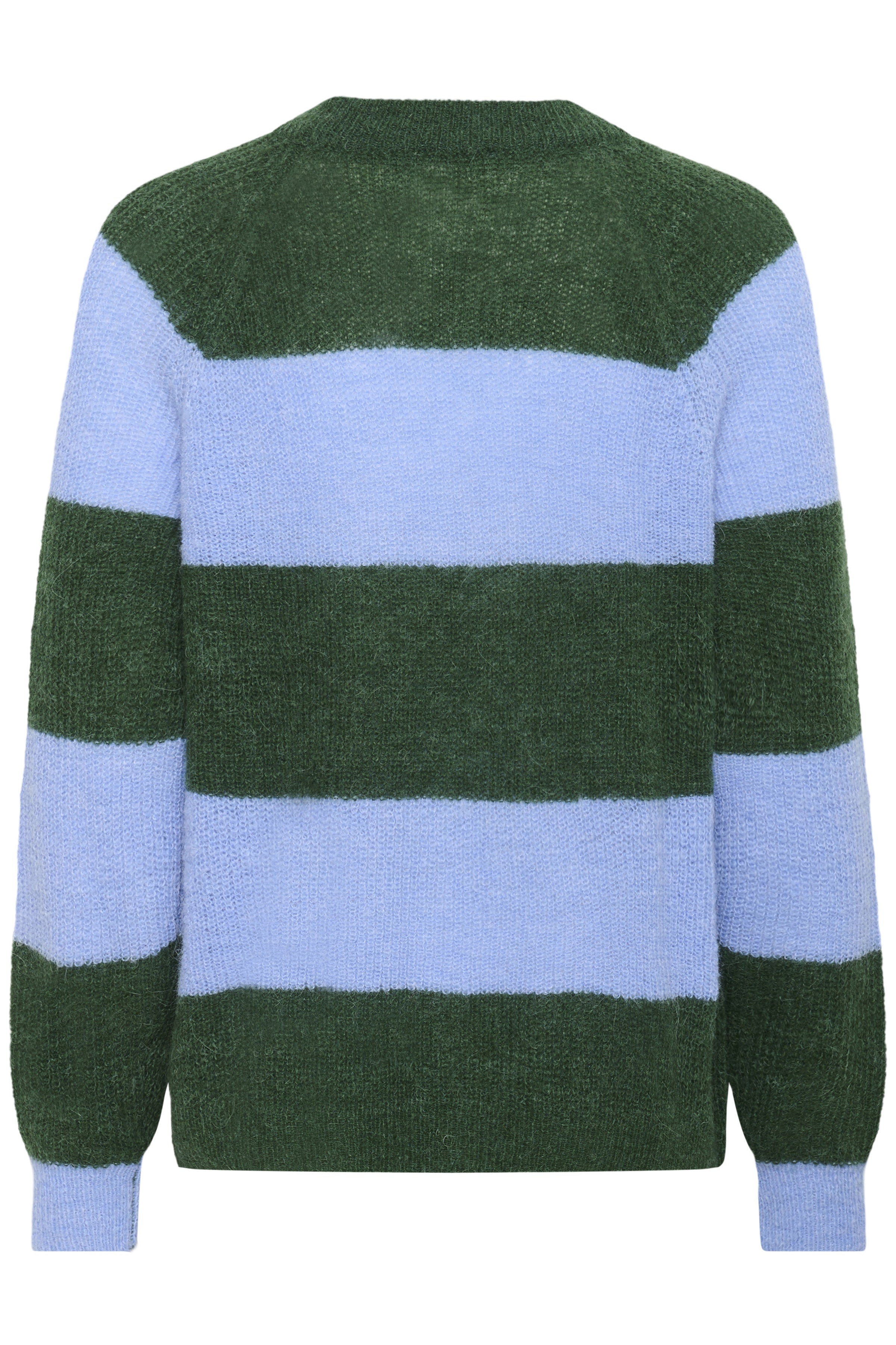Soaked in Luxury Tuesday Wool Blend Jumper - Green/Hydrangea Stripe