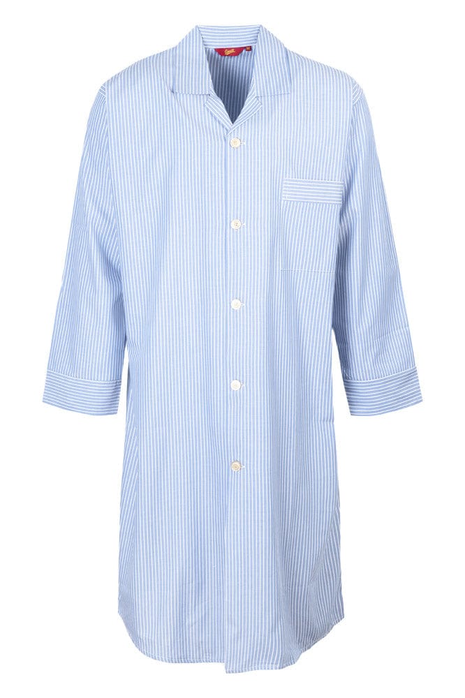 Somax Blue Stripe Cotton Nightshirt
