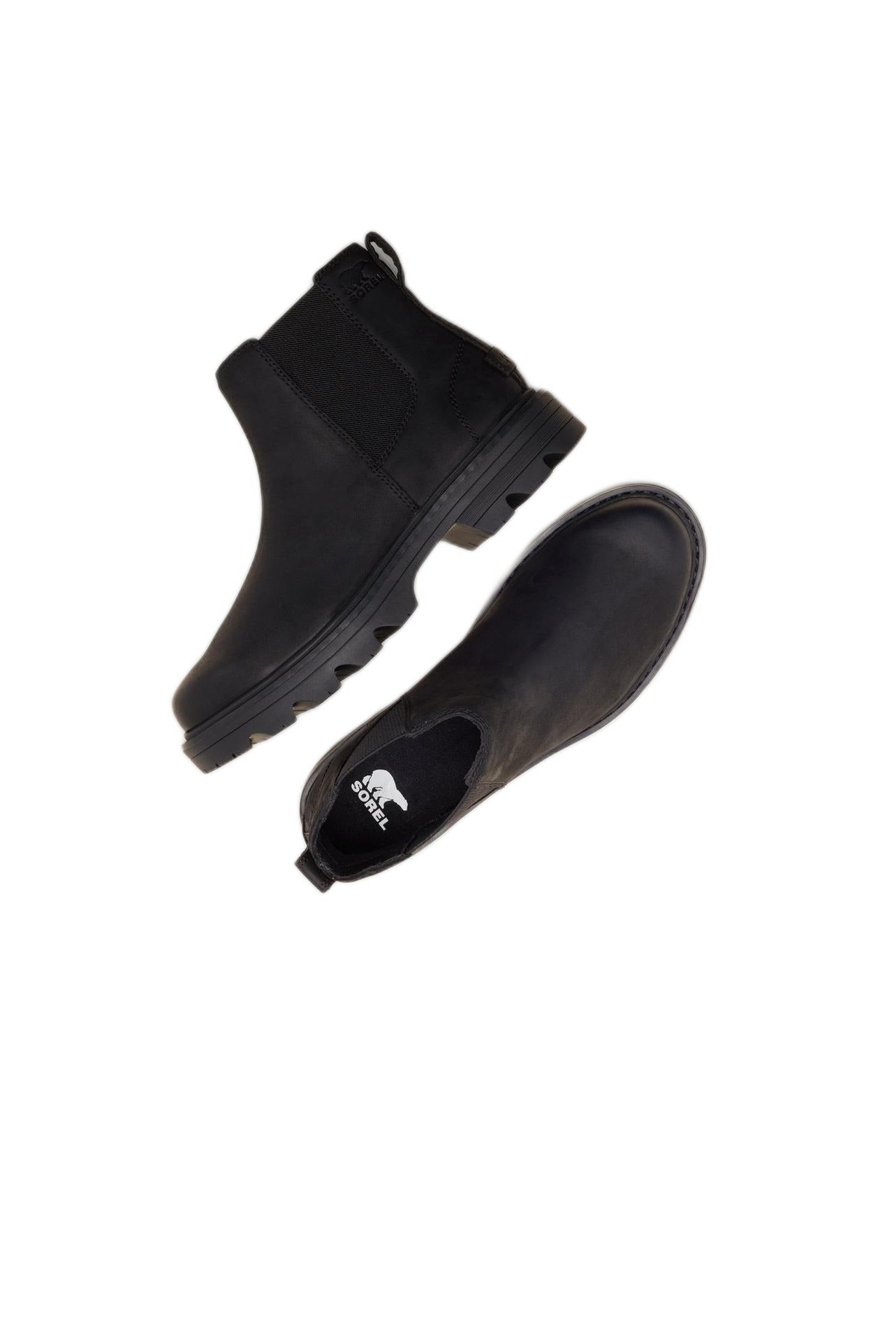 Sorel Revel Waterproof Chelsea Boots - Black/Black