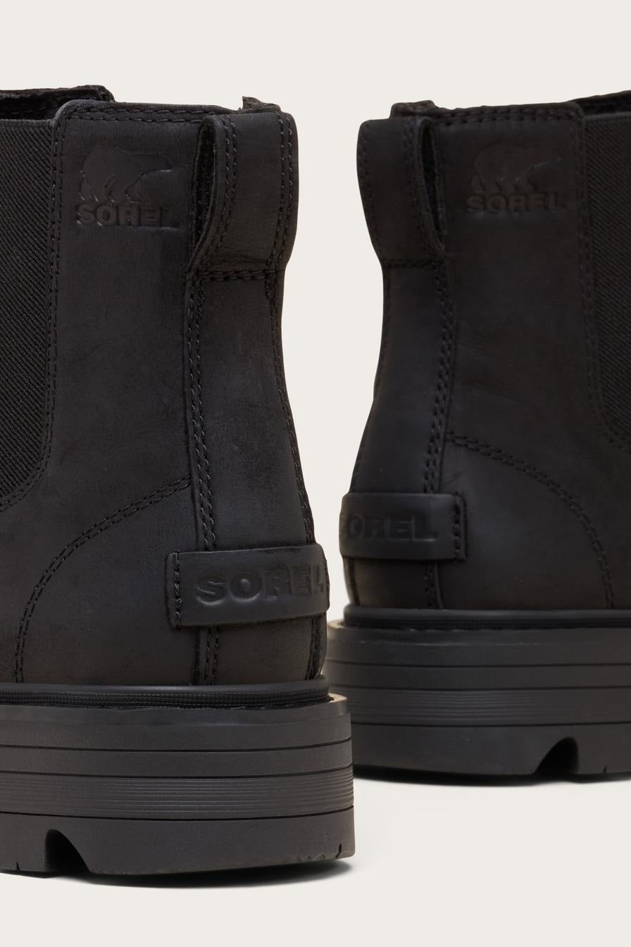 Sorel Revel Waterproof Chelsea Boots - Black/Black