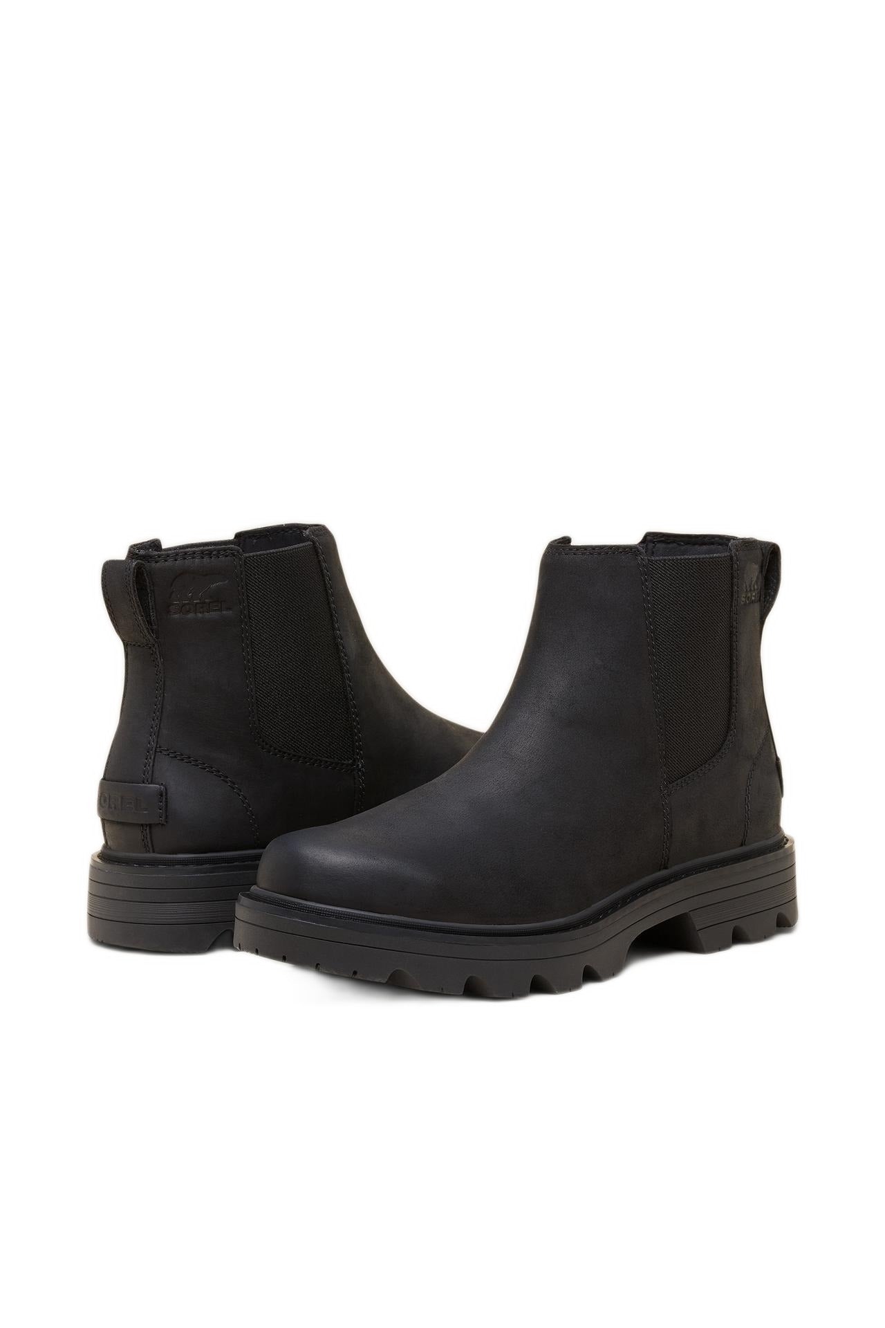 Sorel Revel Waterproof Chelsea Boots - Black/Black