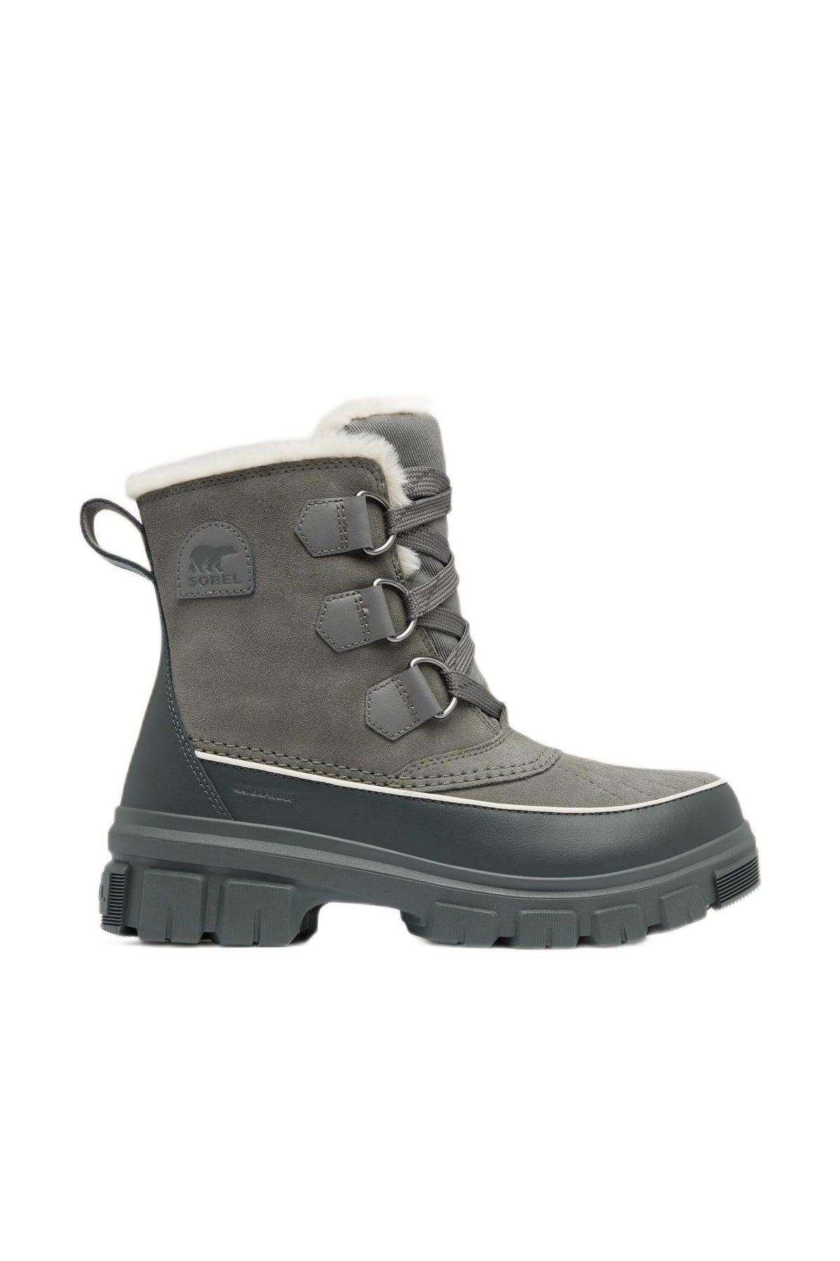 Torino Waterproof Snow Boots - Quarry/Grill - UK 5